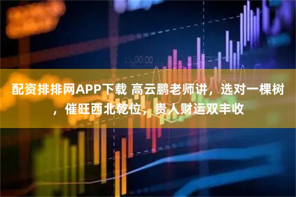 配资排排网APP下载 高云鹏老师讲，选对一棵树，催旺西北乾位，贵人财运双丰收
